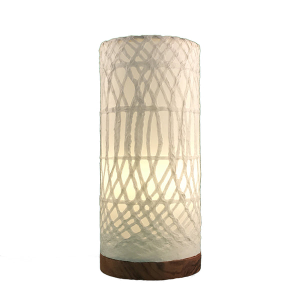 Eangee Table Lamp Paper Cylinder White