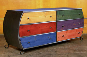 Venezia Furniture 6 drawer double Bombay  handmade in America