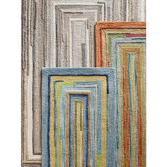 Company C Concentric Rugs Three Colors