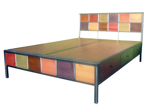 Venezia Furniture Simple Storage Bed Handmade in America
